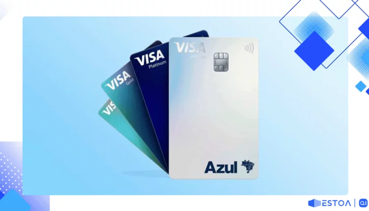 Cartão Azul Itaucard Mastercard Gold em destaque.