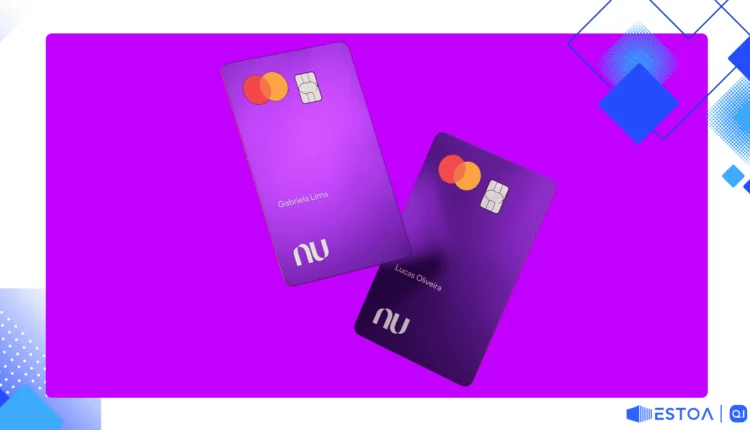 Cartão Nubank destacado em um ambiente tecnológico