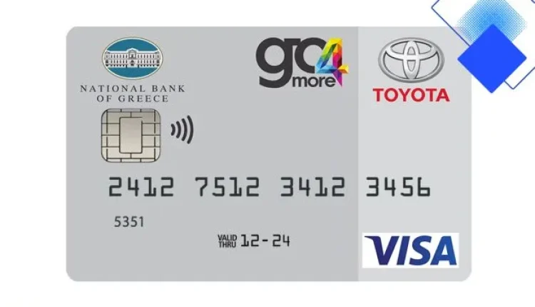 Toyota VISA πιστωτική κάρτα με δώρο 30€, ανέπαφες πληρωμές, άτοκες δόσεις και επιβράβευση Go For More
