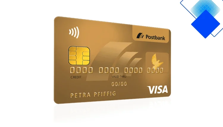 Postbank Visa Gold Kreditkarte für sichere Zahlungen, Reisevorteile und faire Gebühren