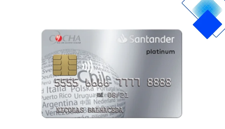 Tarjeta de Crédito Platinum Santander Cocha con CochaPuntos y beneficios exclusivos en Chile
