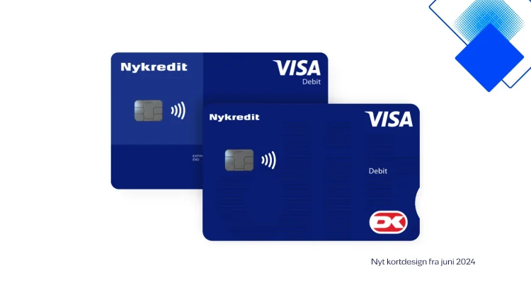 Visa/Dankort fra Nykredit med Apple Pay, Google Pay, 3D Secure og personligt design