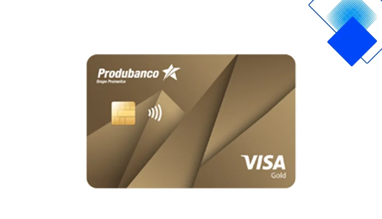 Tarjeta Visa Gold Produbanco con pagos sin contacto, ProduMillas y beneficios exclusivos en Ecuador