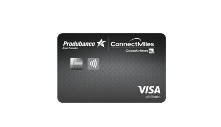 Tarjeta Visa Platinum ConnectMiles de Produbanco, 5.000 millas de bienvenida, duplica millas con Copa y seguros gratis en Ecuador