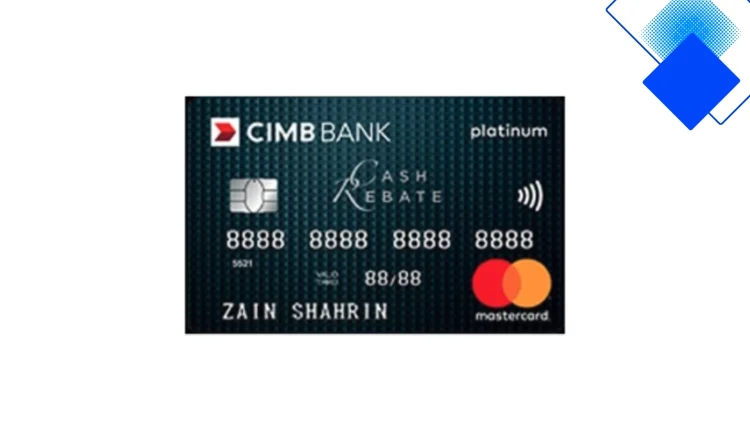 CIMB Cash Rebate Platinum MasterCard tiada yuran tahunan dengan pulangan tunai sehingga 5% untuk petrol dan barangan runcit