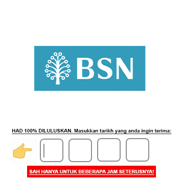 Pinjaman Peribadi BSN MyRinggit 2024 untuk Kakitangan Awam, Kadar Faedah Rendah dan Tiada Yuran Pemprosesan
