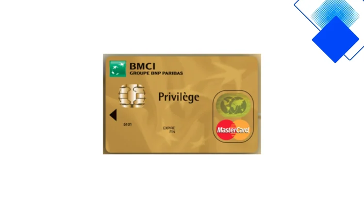بطاقة الائتمان ماستركارد جولد بريفيليج BMCI بالمغرب أمان المشتريات واستبدال فوري في الطوارئ