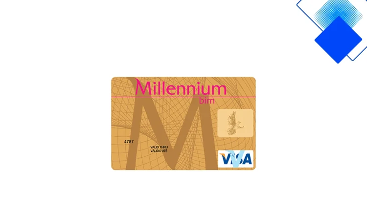Cartão de Crédito Gold do Millennium bim em Moçambique com vantagens, seguros VISA e pagamentos flexíveis
