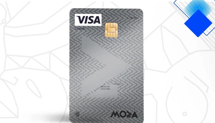 Cartão de Crédito Moza Classic em Moçambique com pagamento por aproximação, assistência Visa 24/7 e crédito parcelado