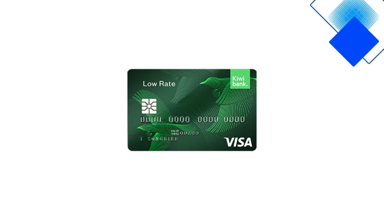 Kiwibank Low Rate Card 9.95% p.a. Low-fee, low-interest credit card for Kiwis in New Zealand