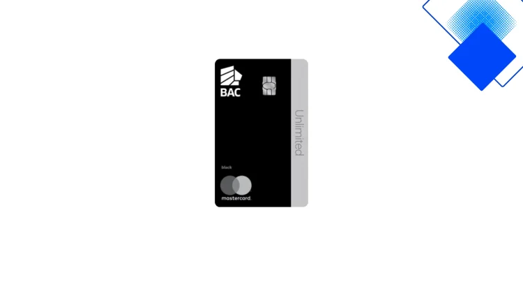 Tarjeta Unlimited Black de BAC Credomatic en Panamá con cuotas 0% de interés, extrafinanciamiento y beneficios VIP