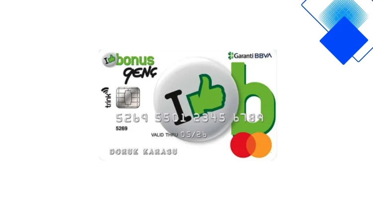 Öğrencilere özel Garanti BBVA Bonus Young kartı, yıllık ücret yok, bonuslu ve temassız