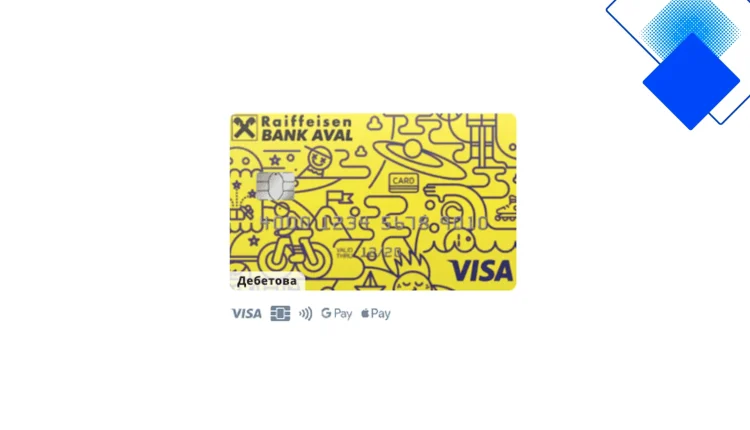 Дебетова картка FUNКАРТКА Raiffeisen Bank Aval, безкоштовне оформлення та знижки для мандрівників