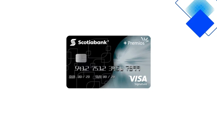 Tarjeta Visa Signature de Scotiabank con puntos +Premios, acceso a salas VIP y cuotas sin interés
