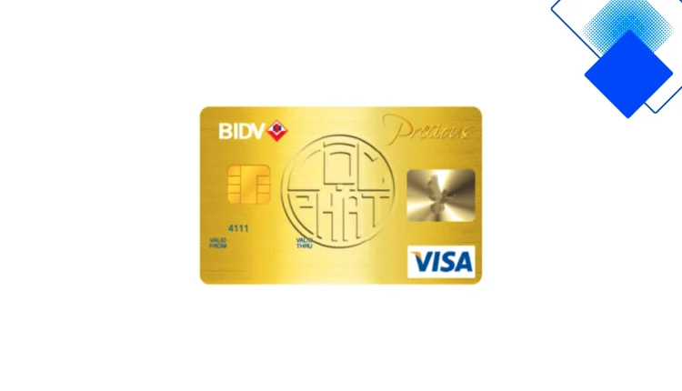 Thẻ tín dụng BIDV Visa Precious nhận hoàn tiền lên tới 3 triệu, tích dặm linh hoạt và miễn phí năm đầu